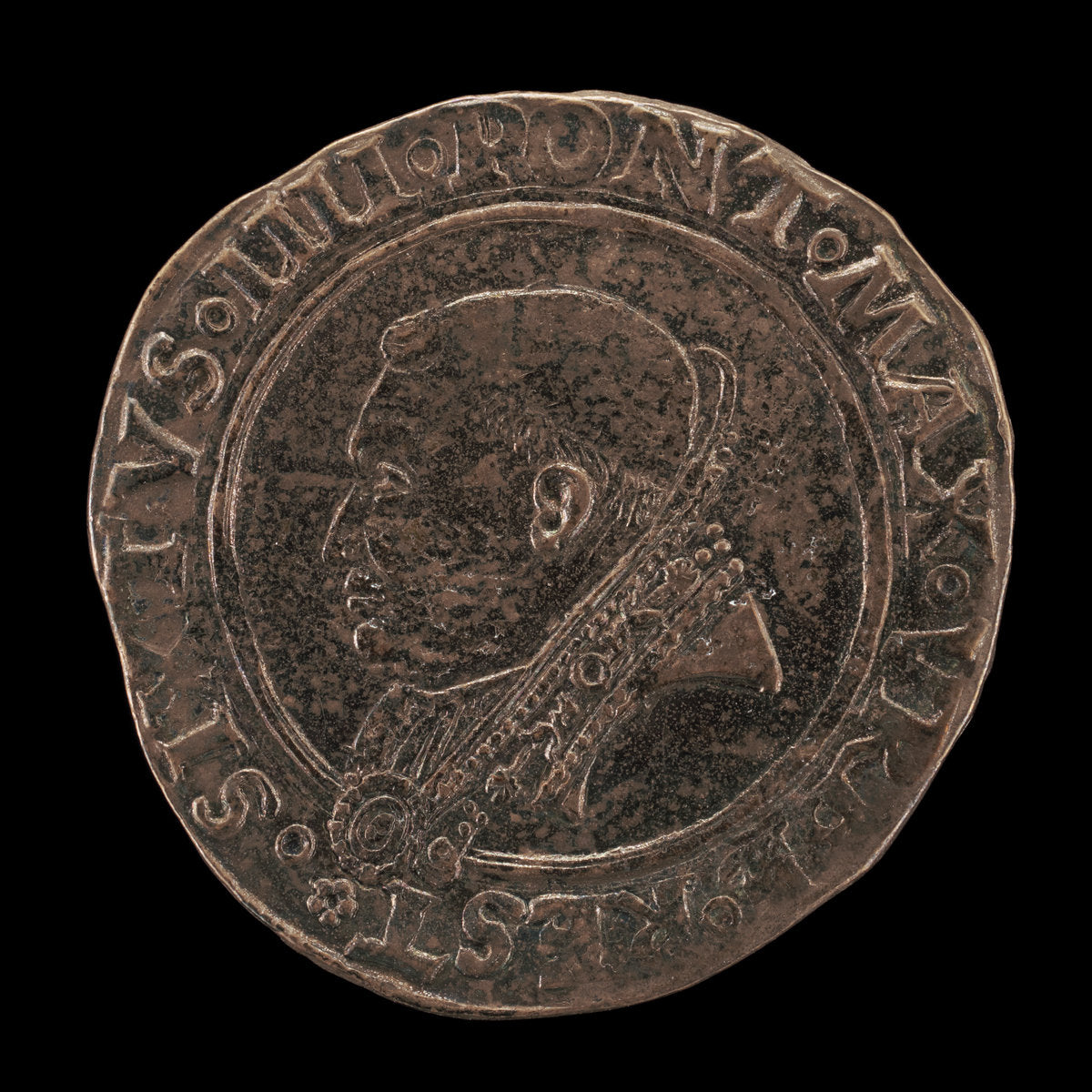 15th century by Roman 15th Century (Sixtus IV (Francesco della Rovere, 1414-1484), Pope 1471 [obverse]), 16X12"(A3)Poster Print