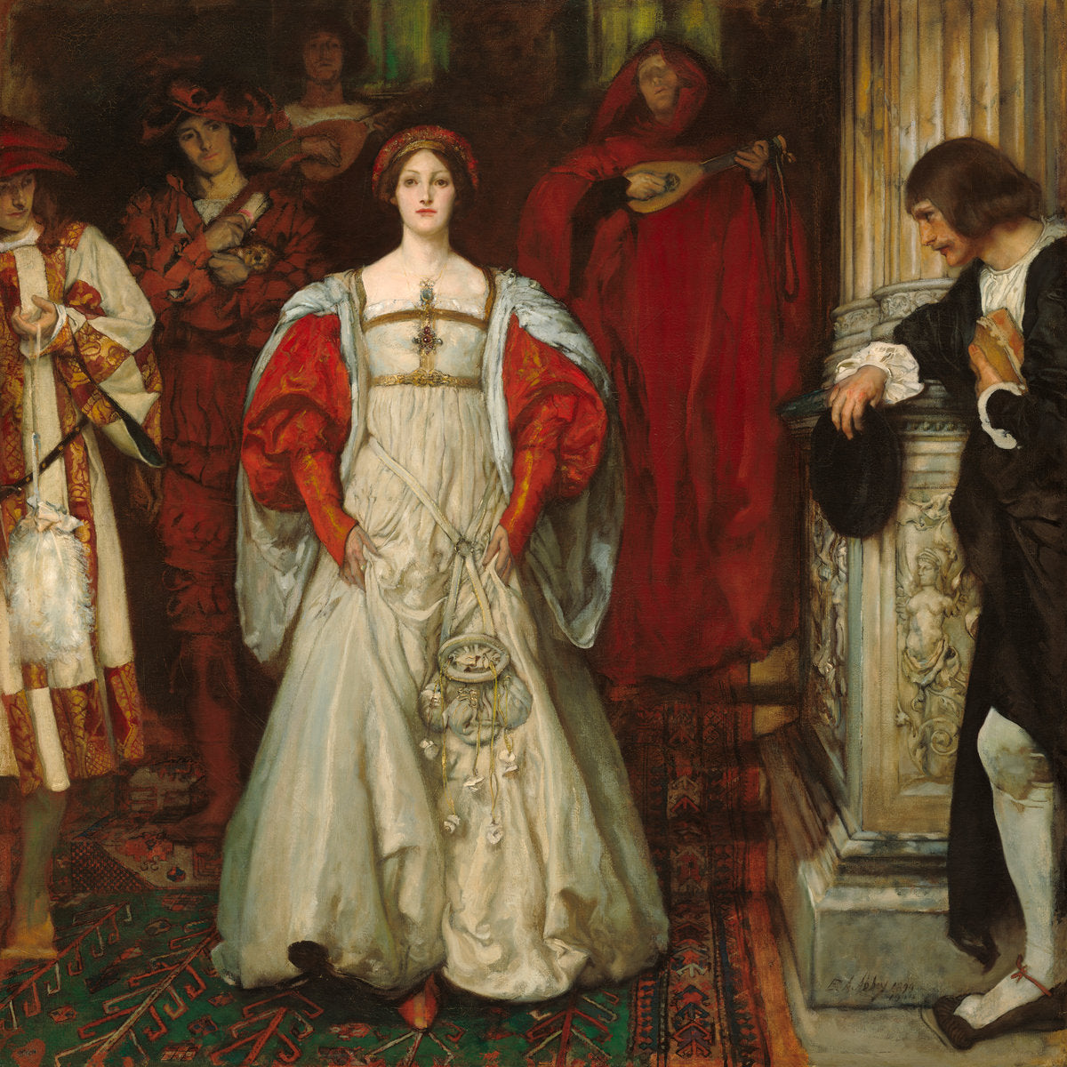 Who Is Sylvia? What Is She, That All the Swains Commend Her? by Edwin Austin Abbey (American, 1852 - 1911), 16X12"(A3)Poster Print