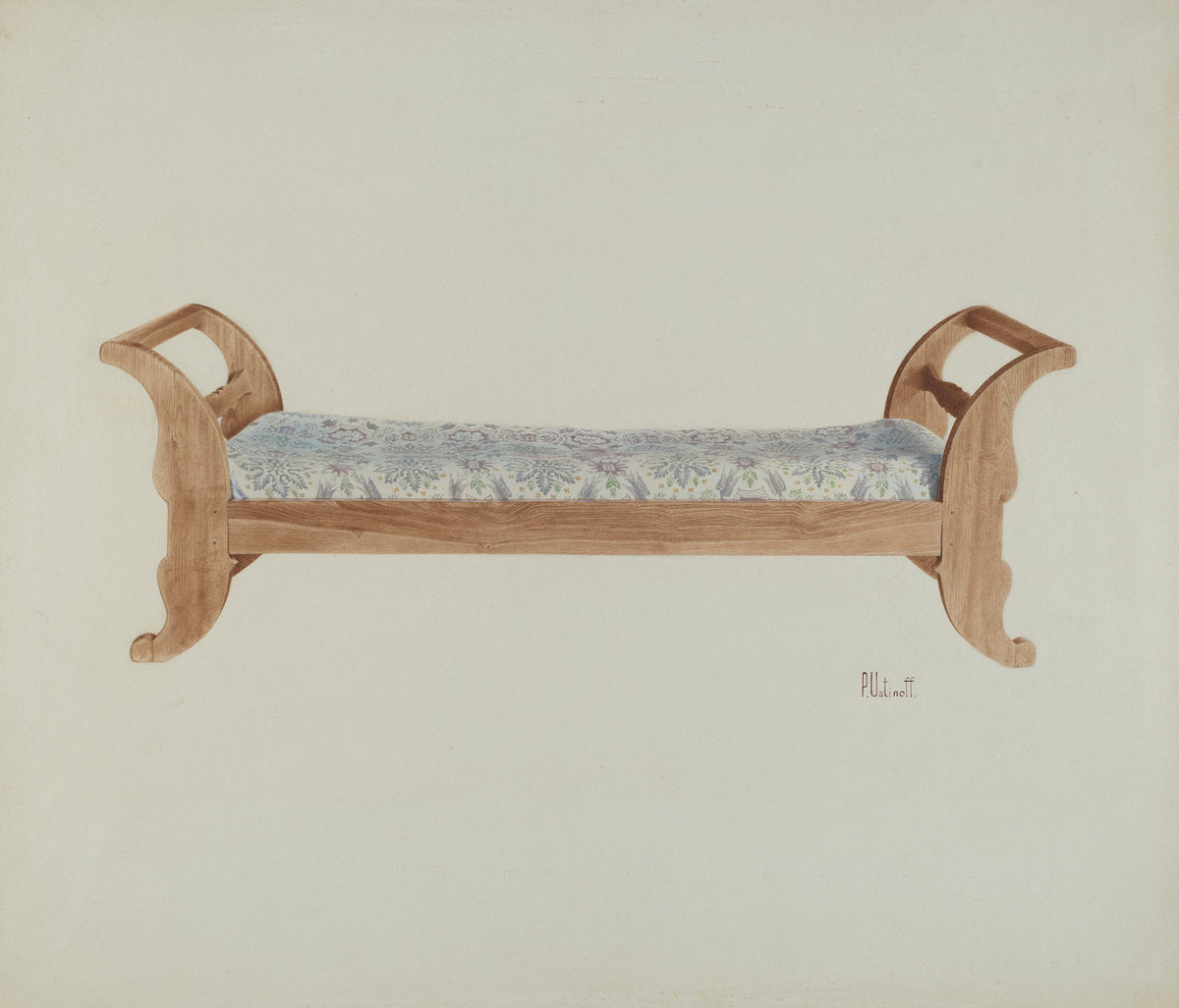 Day Bed by Peter C. Ustinoff (American, 1883 - 1957), 16X12"(A3)Poster Print
