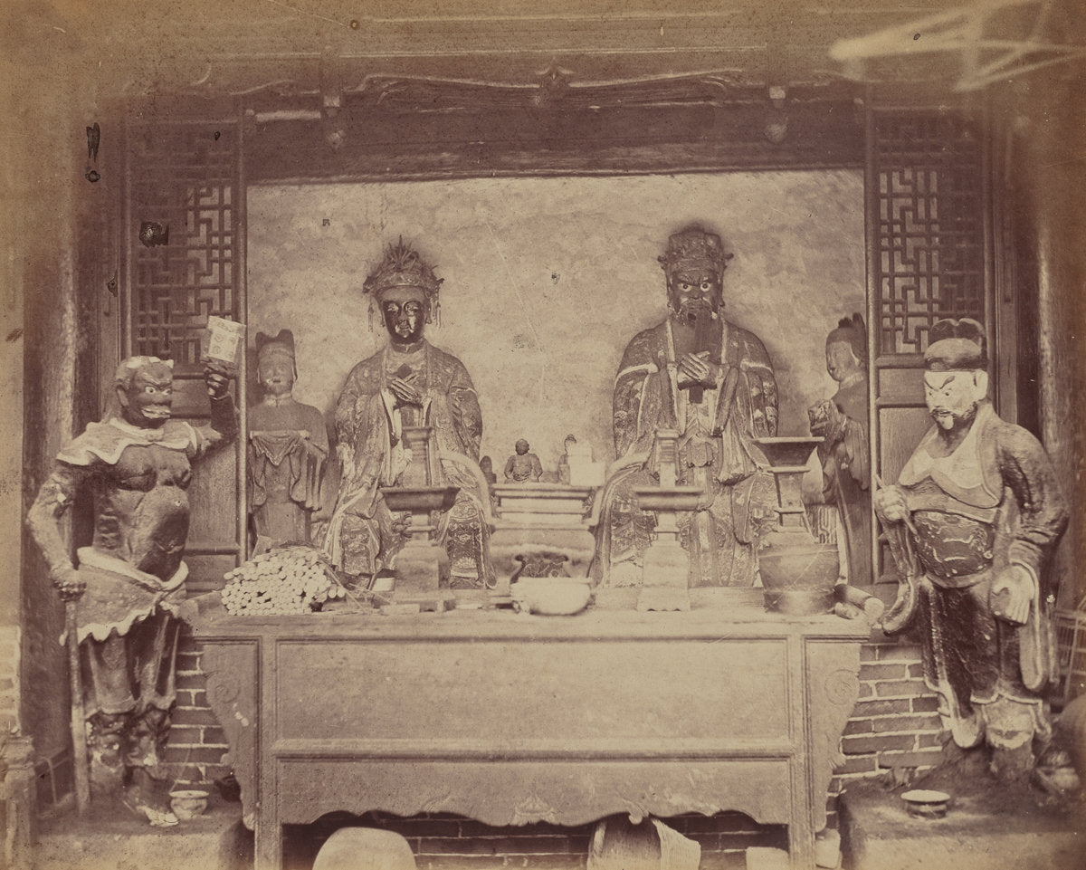 Head Quarter House, First Division, Pehtang, China by Felice Beato (British, born Venice, 1832 - 1909), 16X12"(A3)Poster Print
