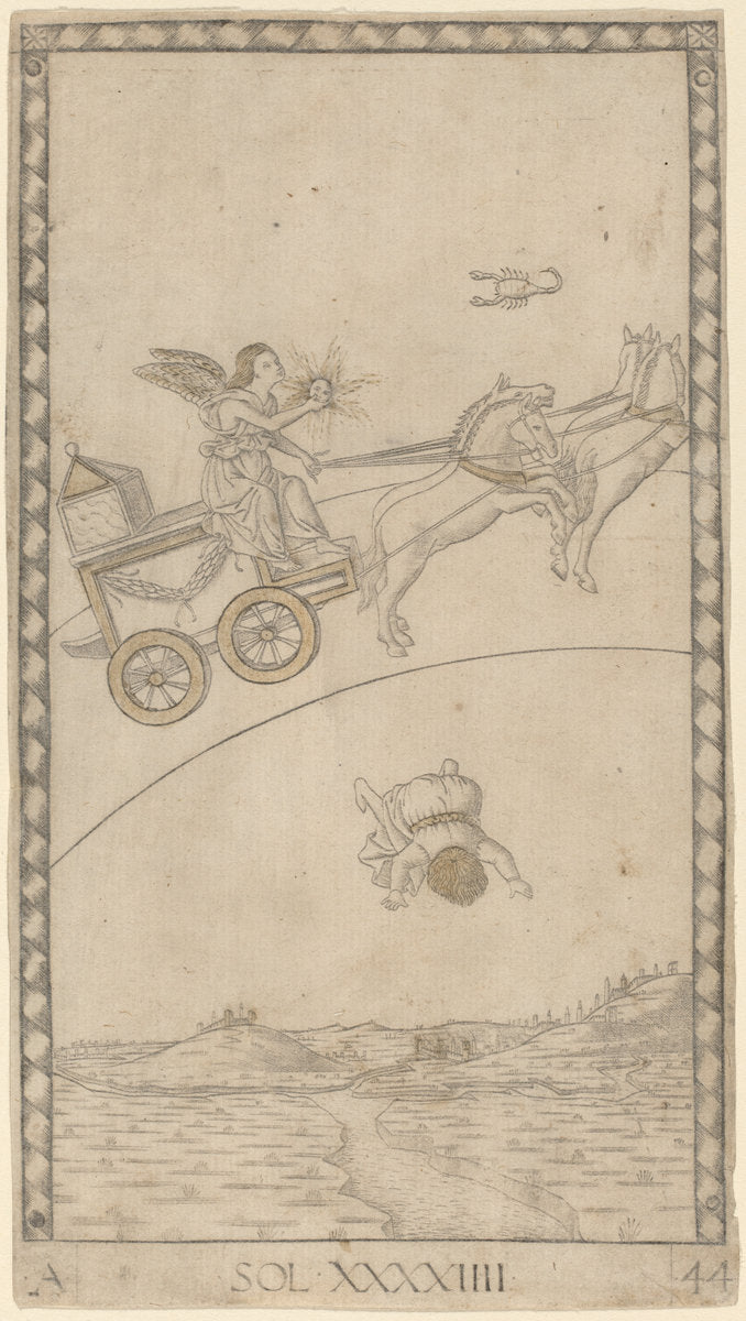 Sol (Sun) by Master of the E-Series Tarocchi (Italian, active c. 1465), 16X12"(A3)Poster Print