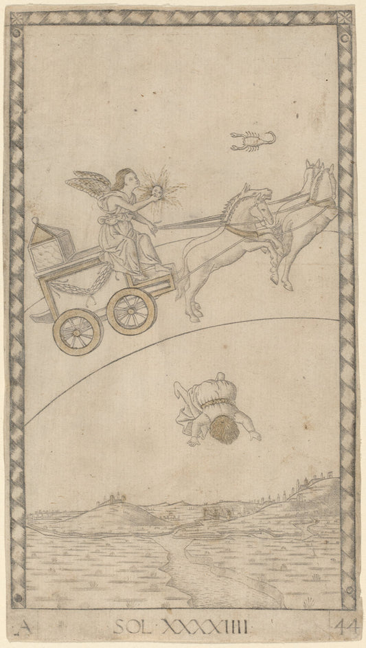 Sol (Sun) by Master of the E-Series Tarocchi (Italian, active c. 1465), 16X12"(A3)Poster Print