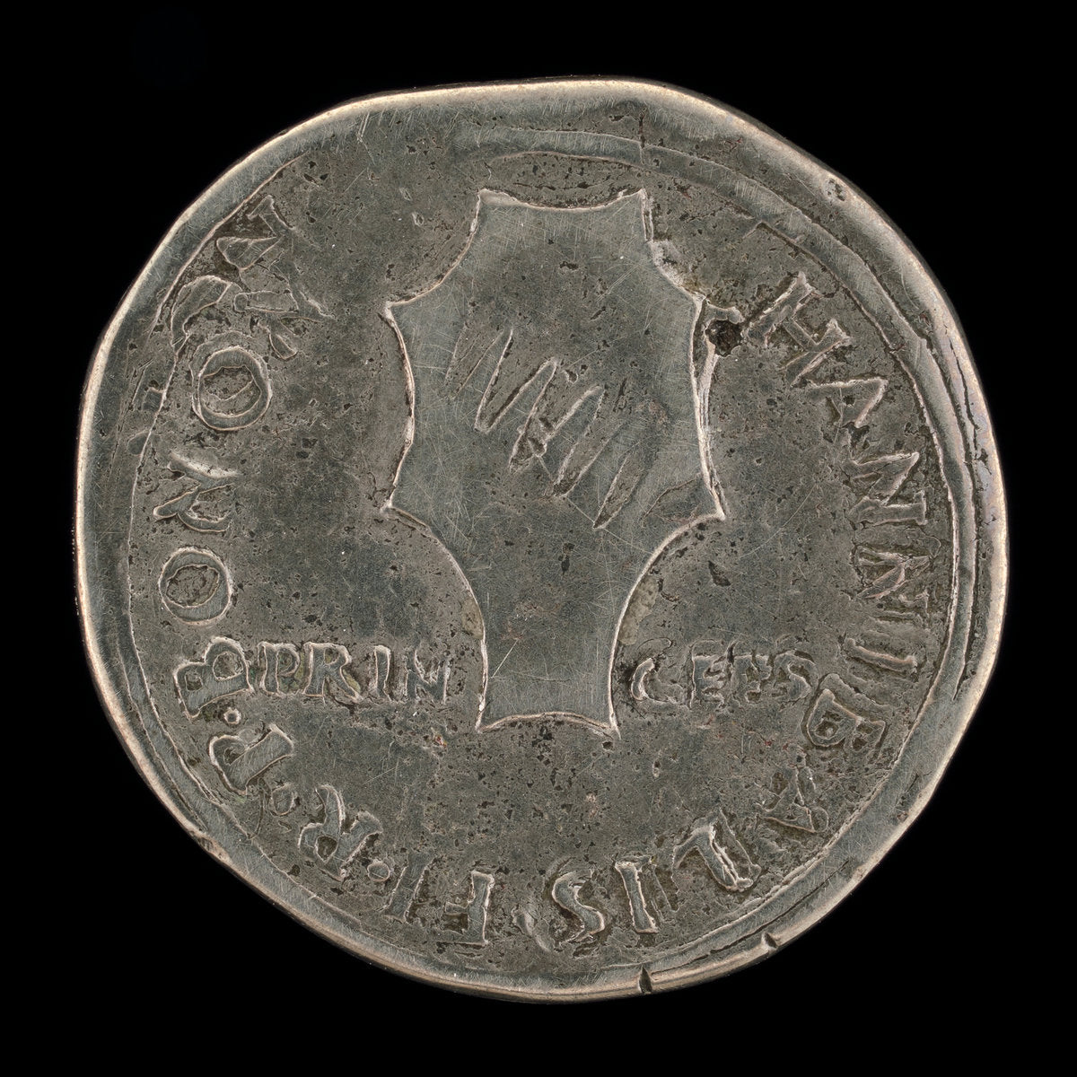 Shield of Bentivoglio [reverse] by Attributed to Francesco Francia (Italian, c. 1447 - 1517), 16X12"(A3)Poster Print