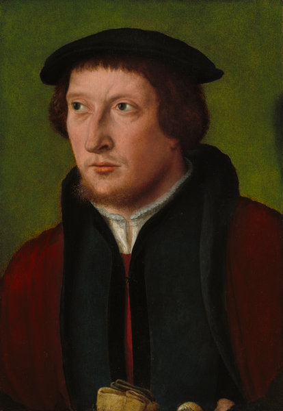 Portrait of a Man by Attributed to Bartholomaeus Bruyn, the Elder (German, 1493 - 1555), 16X12"(A3)Poster Print