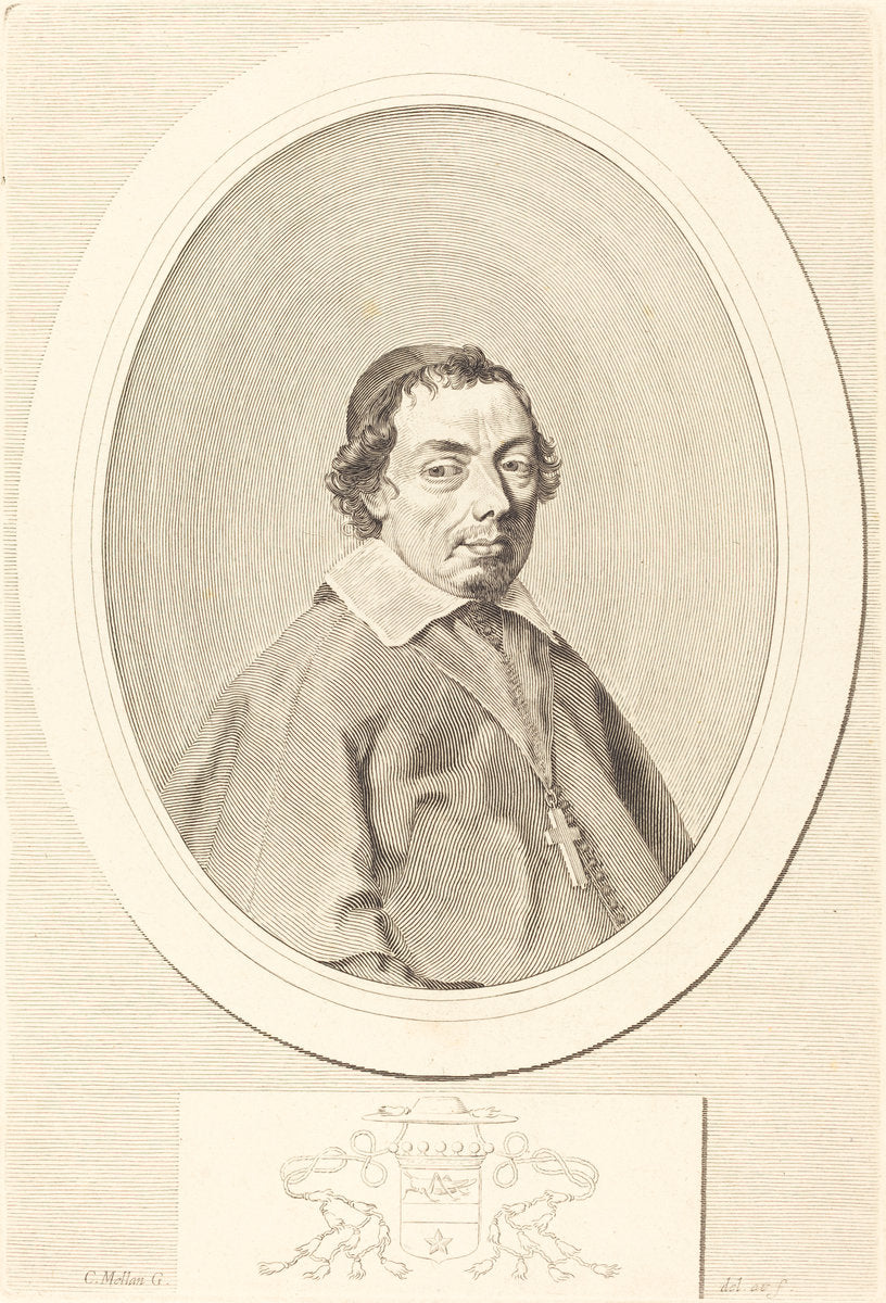 Nicolas Grillet by Claude Mellan (French, 1598 - 1688), 16X12"(A3)Poster Print