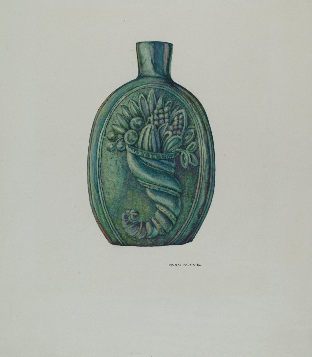 Flask by William Kieckhofel (American, active c. 1935), 16X12"(A3)Poster Print