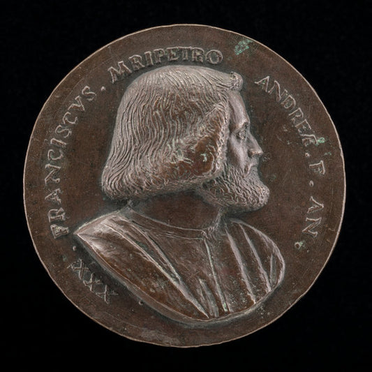 Francesco Malipiero, Venetian patrician, Brother of Vincenzo [obverse] by Maffeo Olivieri (Italian, 1484 - after 1534), 16X12"(A3)Poster Print