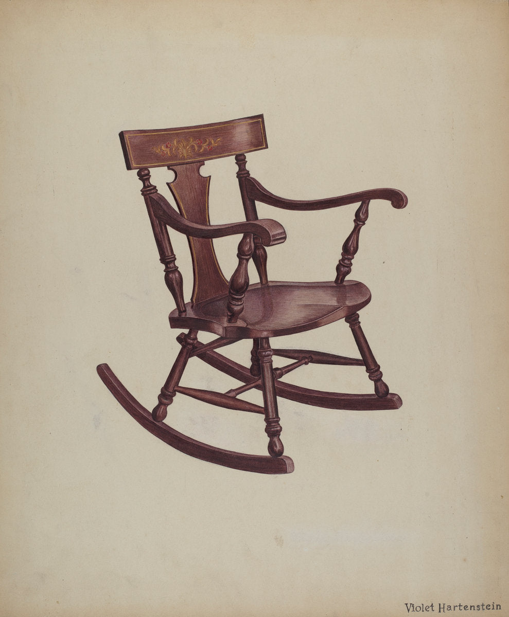 Rocker by Violet Hartenstein (American, active c. 1935), 16X12"(A3)Poster Print