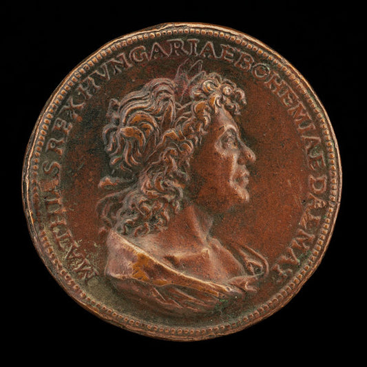 late 15th century by Florentine 15th Century (Matthias Corvinus, King of Hungary 1458-1490 [obverse]), 16X12"(A3)Poster Print