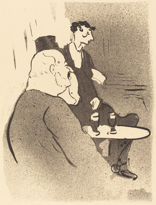 Ducarre at the Ambassadeurs (Ducarre aux ambassadeurs) by Henri de Toulouse-Lautrec (French, 1864 - 1901), 16X12"(A3)Poster Print