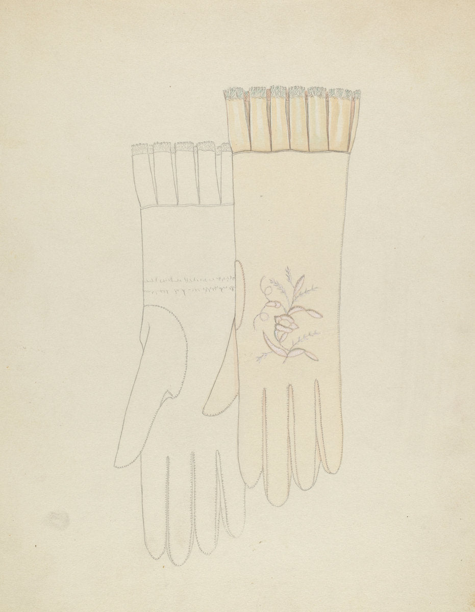 Wedding Gloves by Gladys Cook (American, active c. 1935), 16X12"(A3)Poster Print