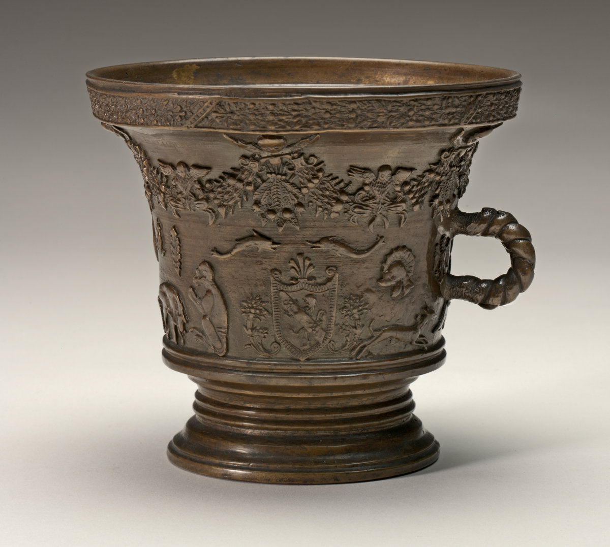 early 16th century by Italian 16th Century (Mortar with Rope-shaped Handle), 16X12"(A3)Poster Print