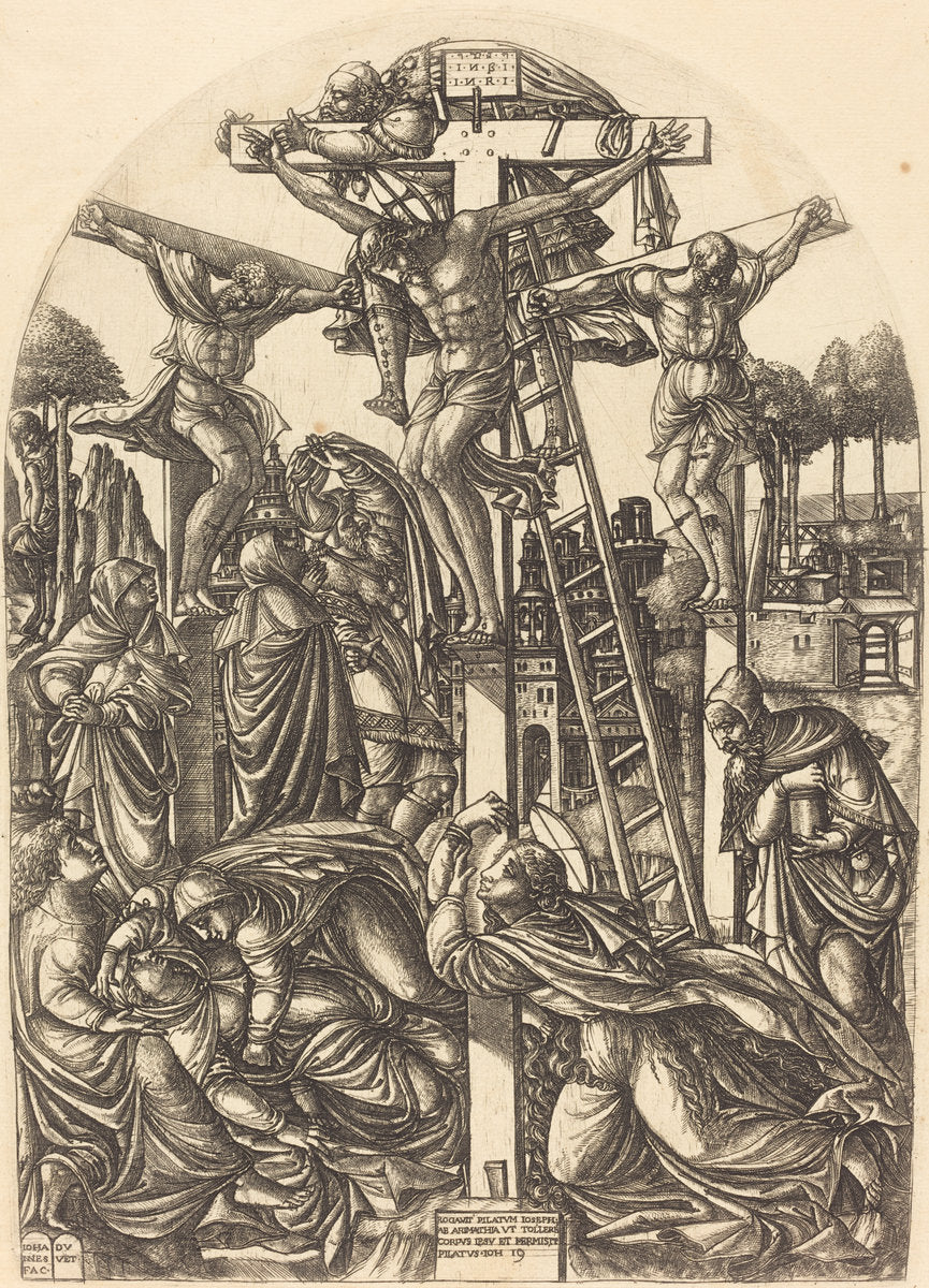 The Deposition by Jean Duvet (French, 1485 - c. 1570), 16X12"(A3)Poster Print