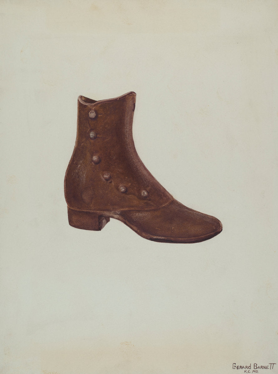 Door Stop by Gerard Barnett (American, active c. 1935), 16X12"(A3)Poster Print