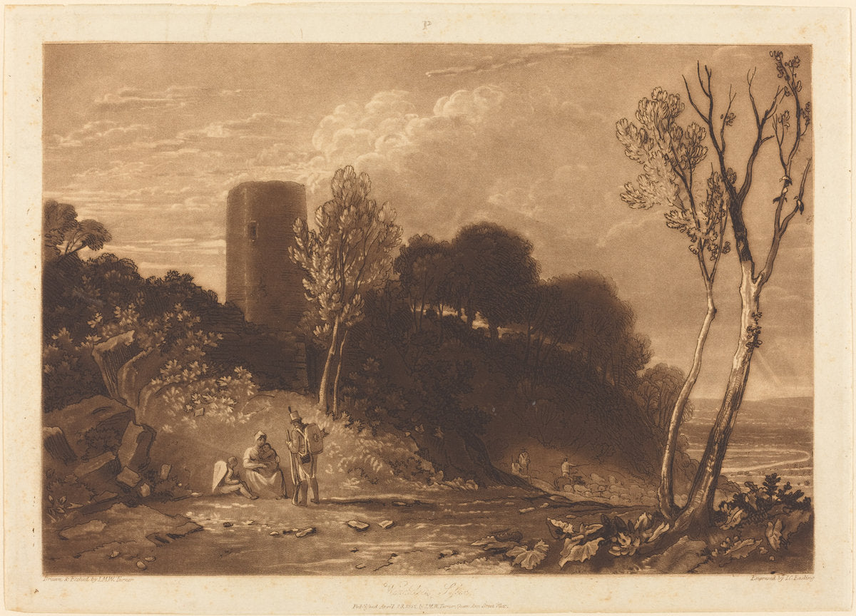 Winchelsea, Sussex by Joseph Mallord William Turner and J.C. Easling (British, 1775 - 1851), 16X12"(A3)Poster Print