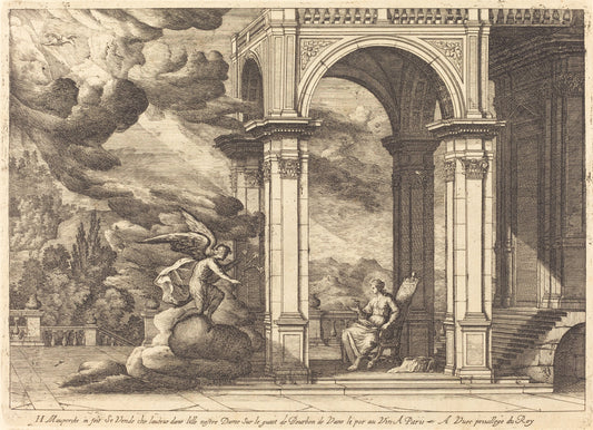 The Annunciation by Henri Mauperche (French, c. 1602 - 1686), 16X12"(A3)Poster Print