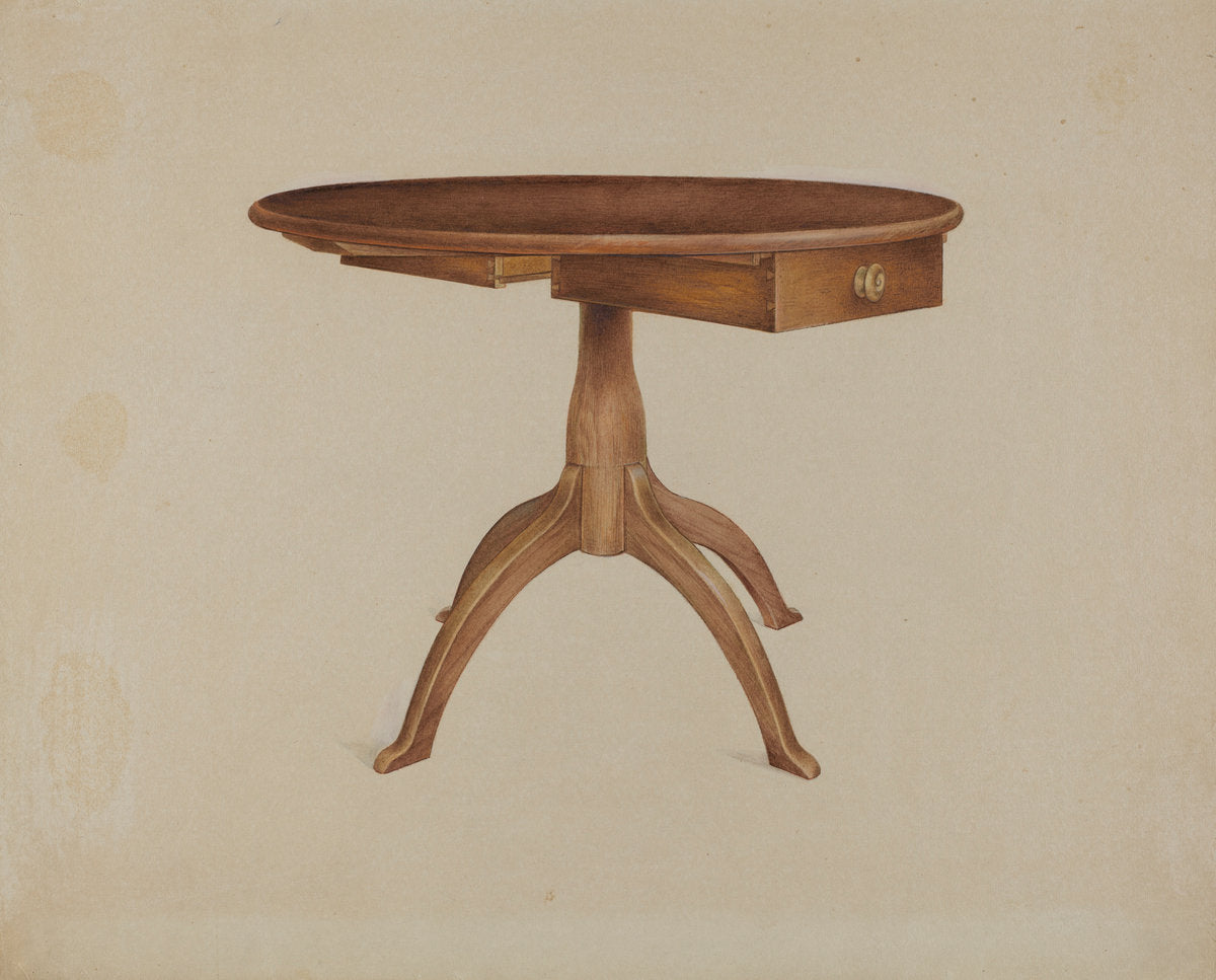 Table by Alfred H. Smith (American, active c. 1935), 16X12"(A3)Poster Print