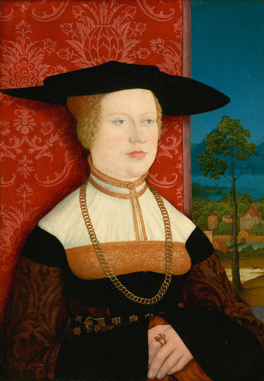 Margarethe Vöhlin, Wife of Hans Roth [obverse] by Bernhard Strigel (German, 1460/1461 - 1528), 16X12"(A3)Poster Print