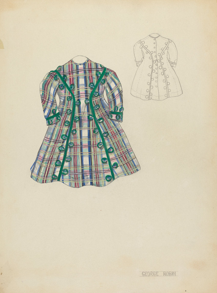 Child's Dress by George Robin (American, active c. 1935), 16X12"(A3)Poster Print