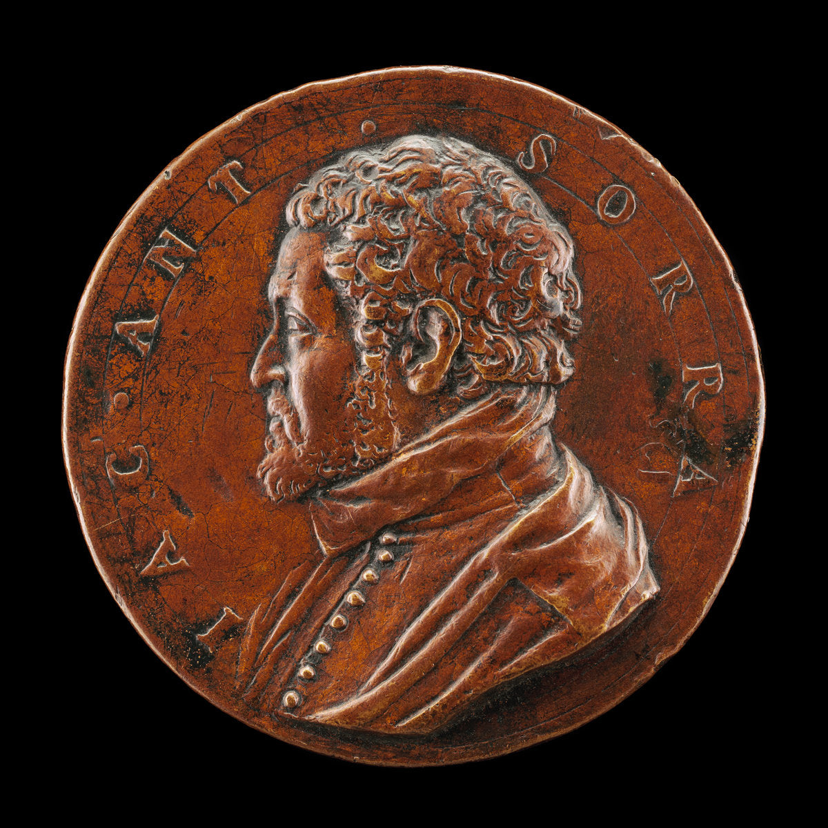 Jacopo Antonio Sorra [obverse] by Antonio Abondio (Italian, 1538 - 1591), 16X12"(A3)Poster Print