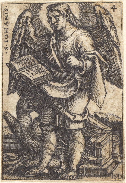 John by Sebald Beham (German, 1500 - 1550), 16X12"(A3)Poster Print