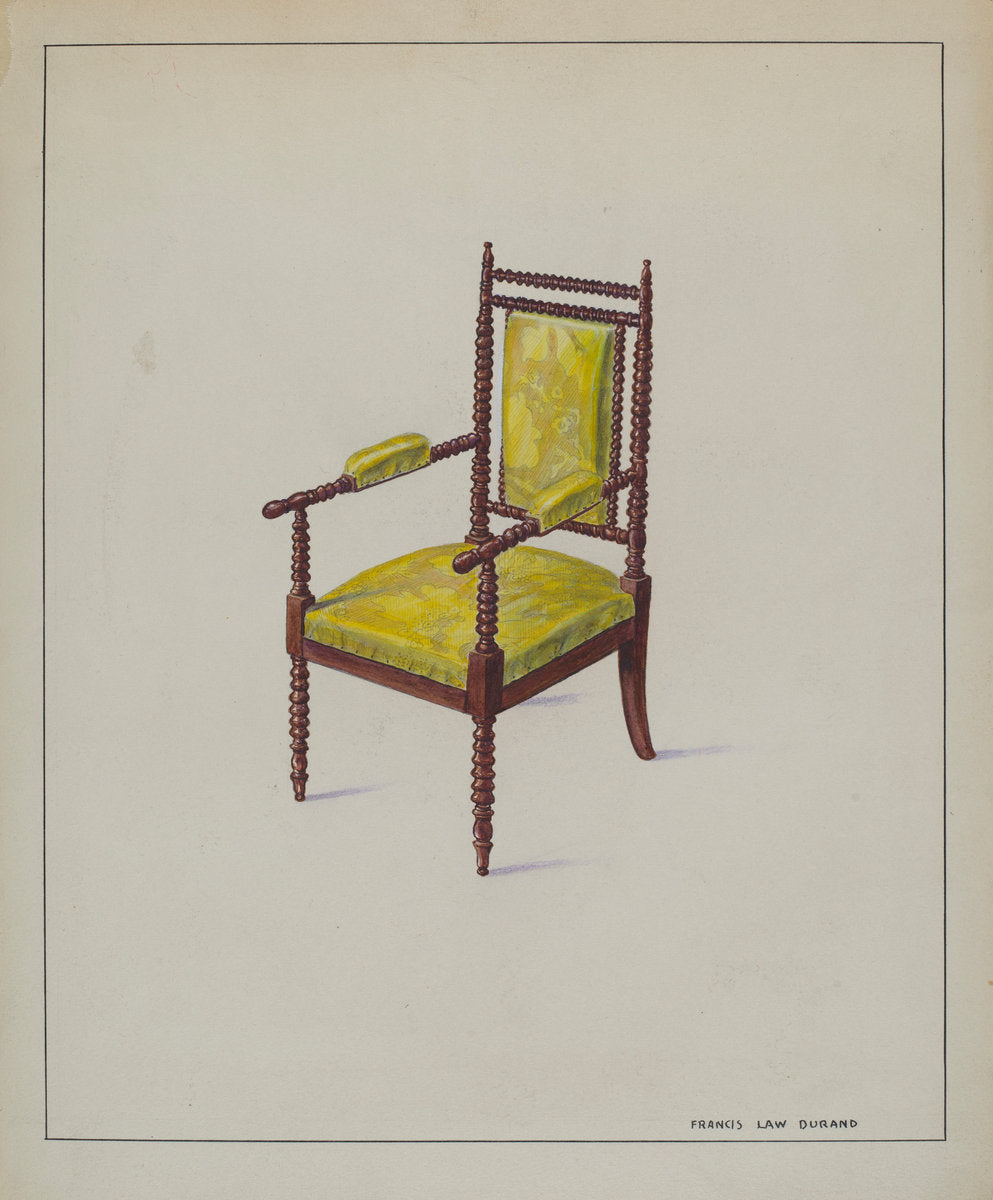 Child's (living room) Chair by Francis Law Durand (American, active c. 1935), 16X12"(A3)Poster Print