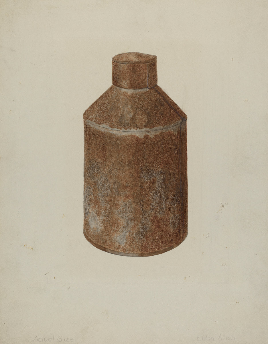 Tin Tea Caddy by Eldon Allen (American, active c. 1935), 16X12"(A3)Poster Print