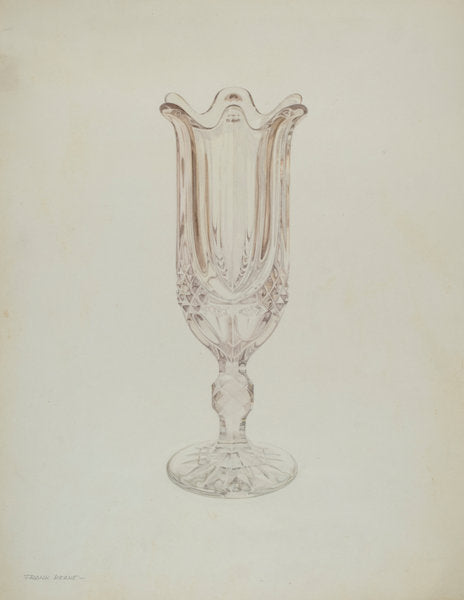 Glass Celery Holder by Frank M Keane (American, active c. 1935), 16X12"(A3)Poster Print