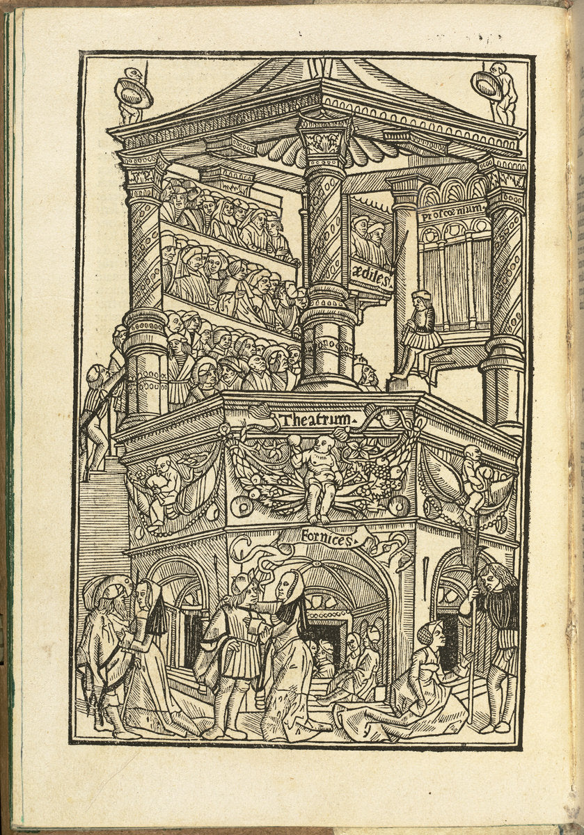 Comoediae by Terence [Publius Terentius Afer] (author), German 15th Century (artist) Johann Trechsel (publisher) (French, active 1488 - 1498), 16X12"(A3)Poster Print