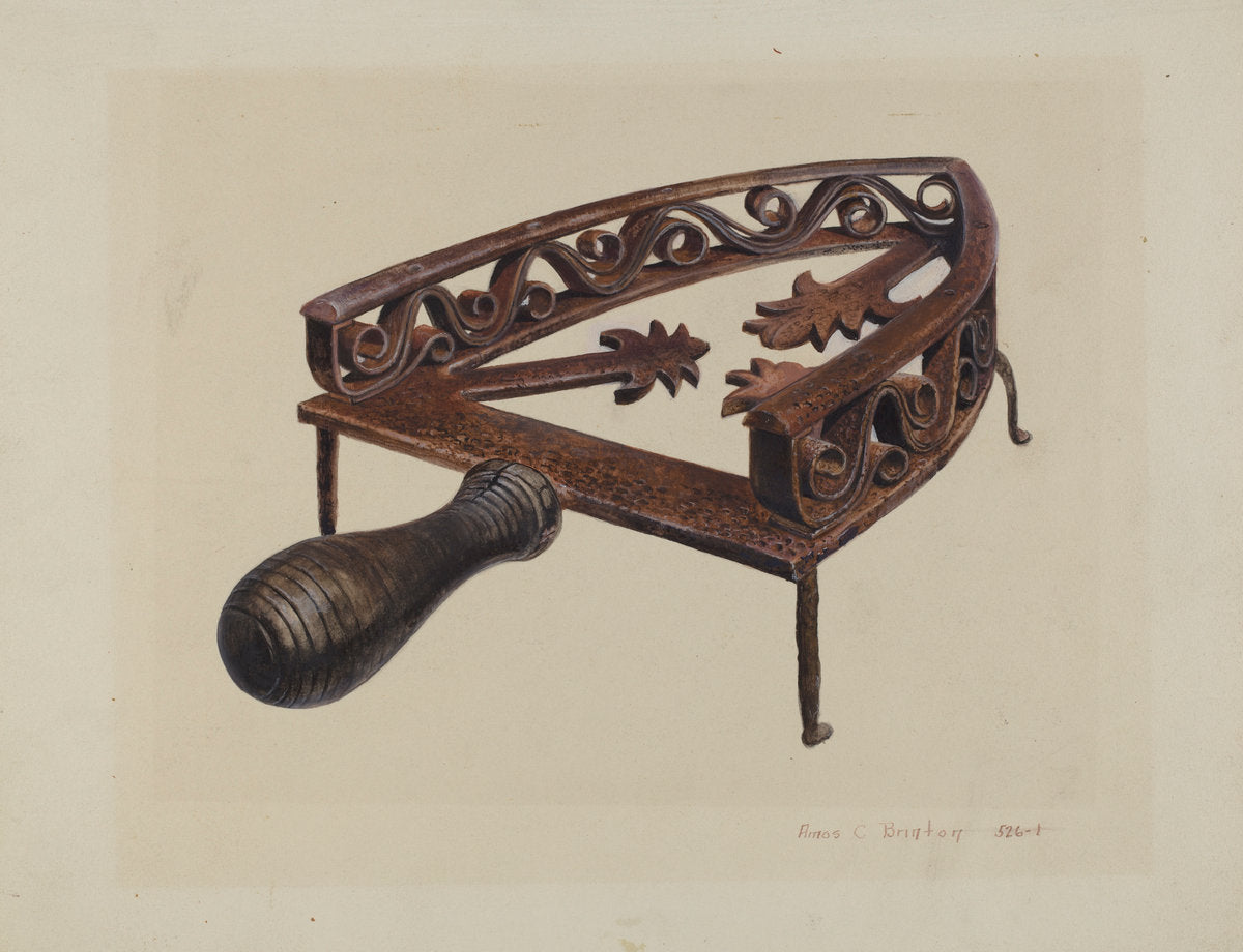 Pa. German Flat-iron Stand by Amos C. Brinton (American, 1888 - 1982), 16X12"(A3)Poster Print
