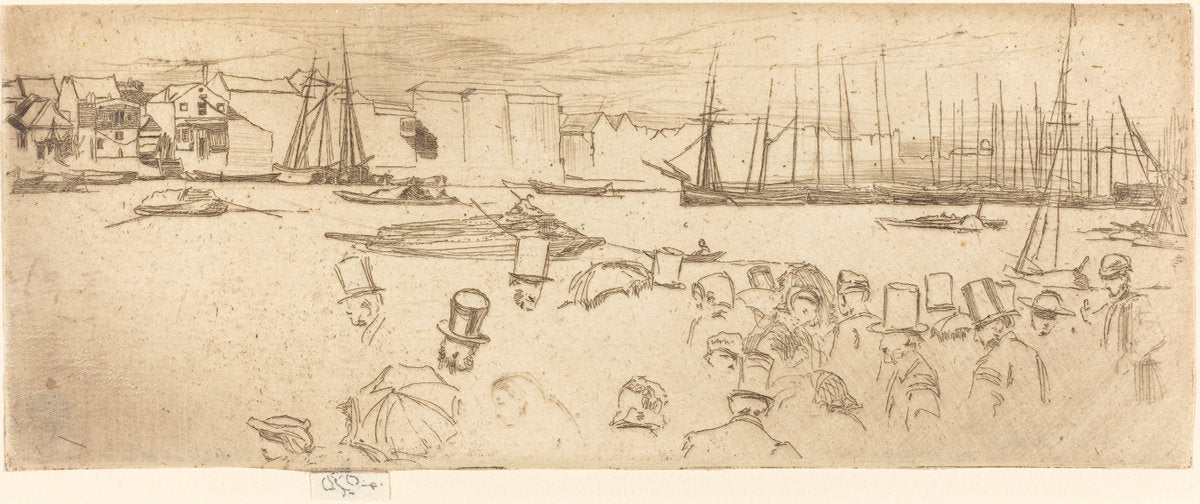 The Penny Boat by James McNeill Whistler (American, 1834 - 1903), 16X12"(A3)Poster Print
