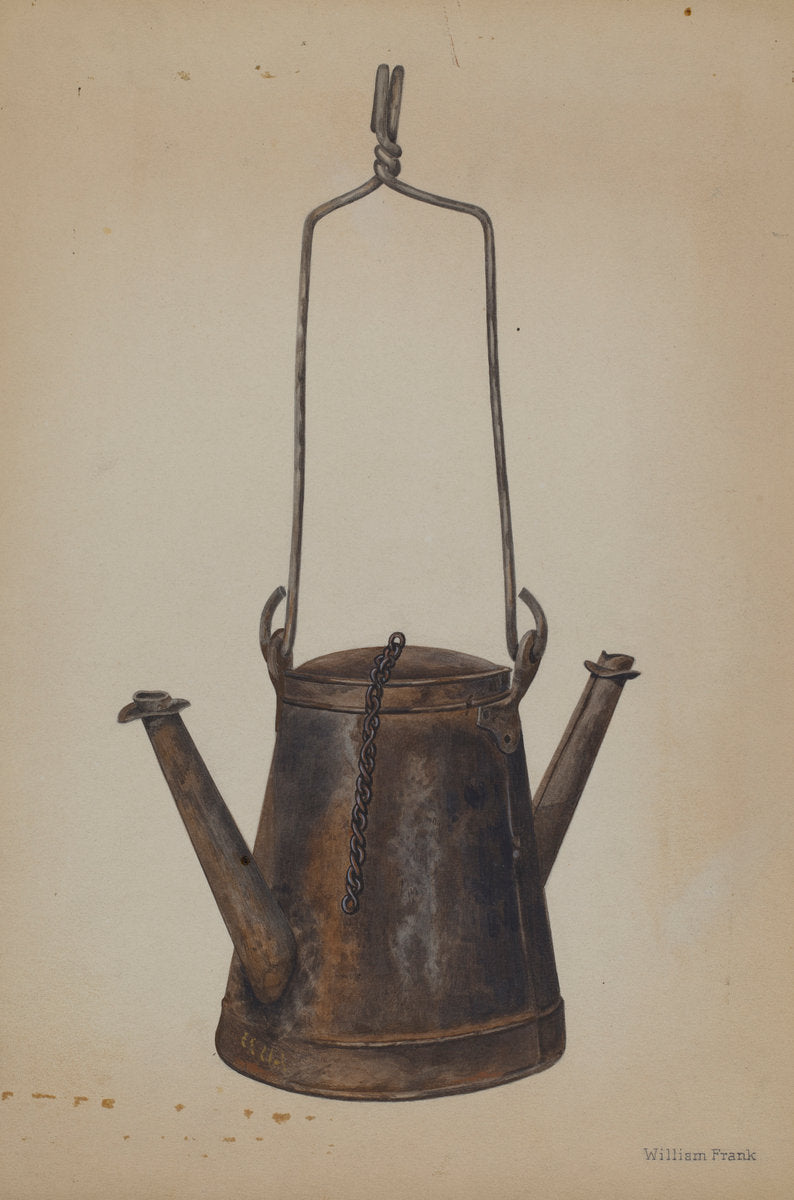 Two Spouted Torch by William Frank (American, active c. 1935), 16X12"(A3)Poster Print