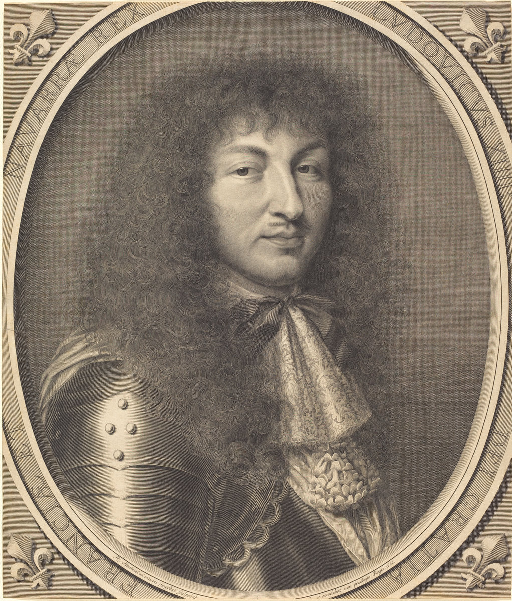 Louis XIV by Robert Nanteuil (French, 1623 - 1678), 16X12"(A3)Poster Print