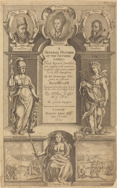 Frontispiece by Thomas Cecil (English, active 1627/1635), 16X12"(A3)Poster Print