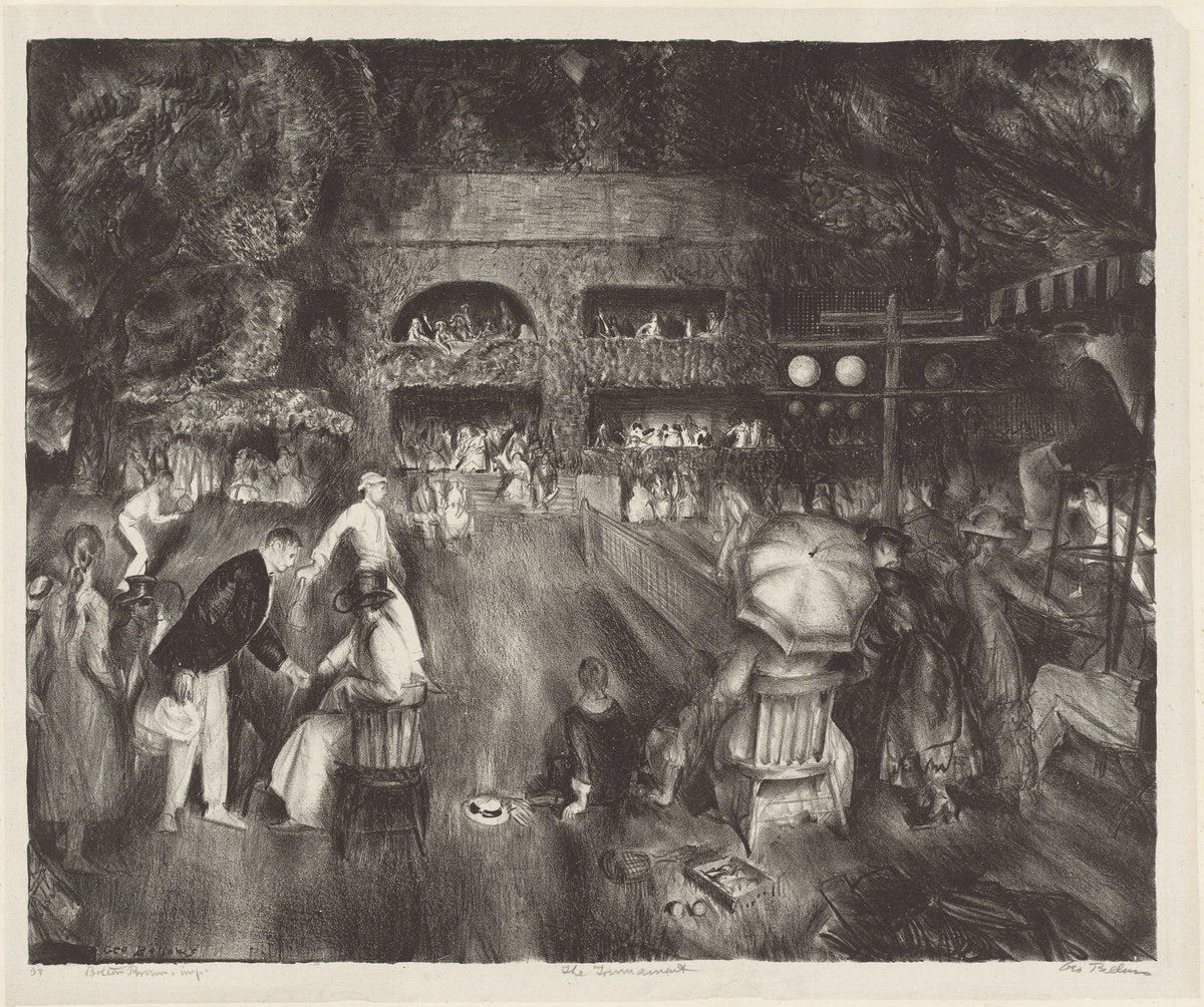 The Tournament by George Bellows (American, 1882 - 1925), 16X12"(A3)Poster Print