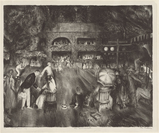The Tournament by George Bellows (American, 1882 - 1925), 16X12"(A3)Poster Print