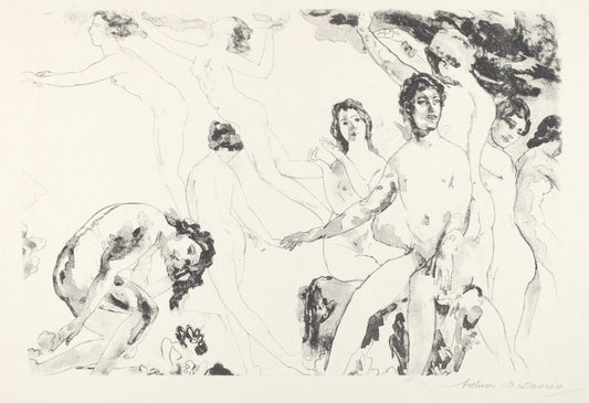 Release at the Gates by Arthur B. Davies (American, 1862 - 1928), 16X12"(A3)Poster Print