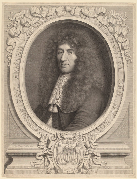 Langlois de Blancfort by Peter Ludwig van Schuppen (Flemish, 1627 - 1702), 16X12"(A3)Poster Print