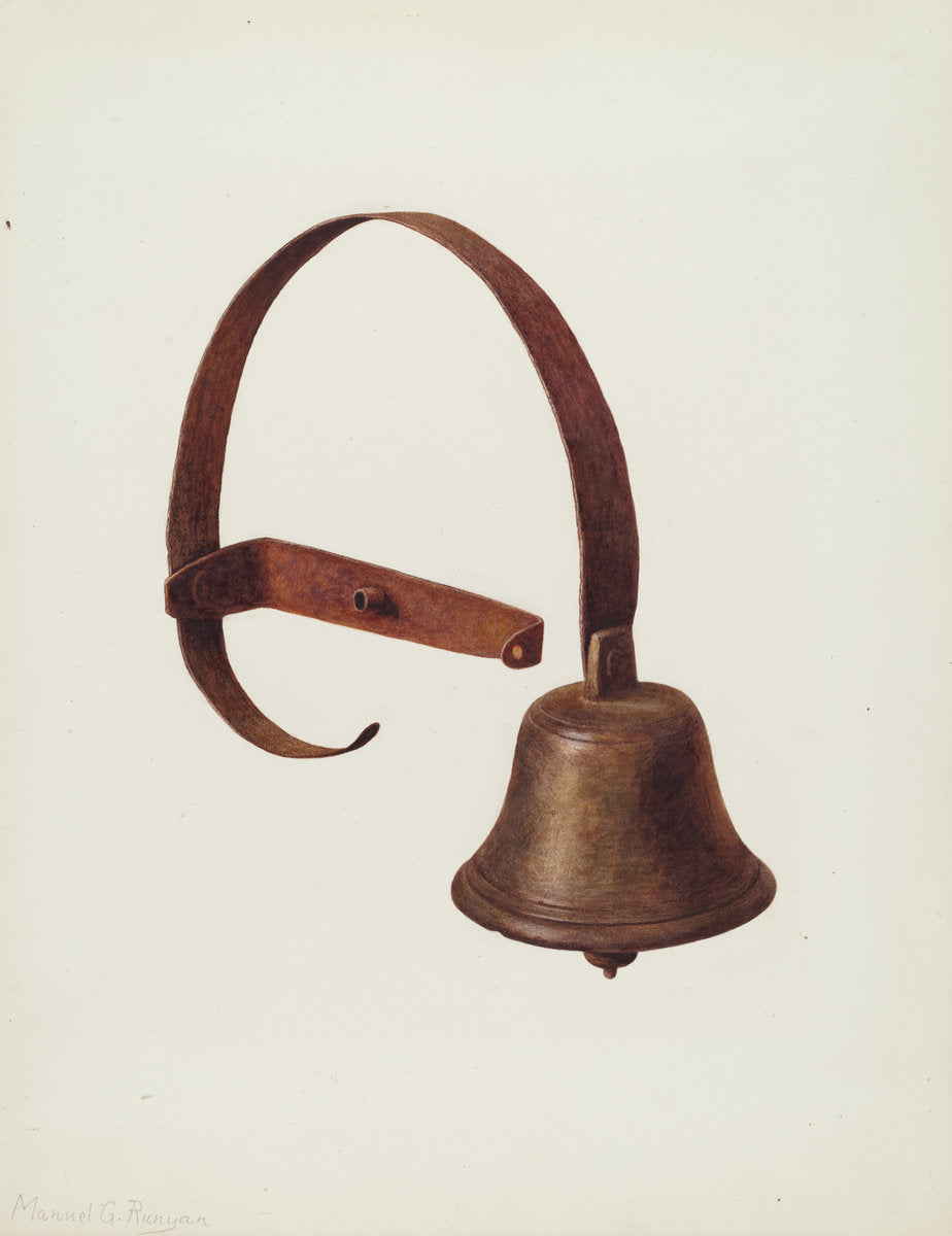 Servant's Bell by Manuel G. Runyan (American, active c. 1935), 16X12"(A3)Poster Print