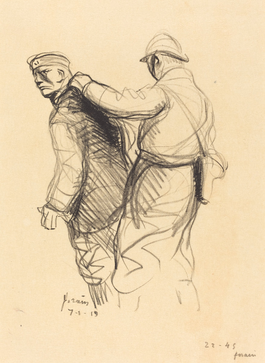 The German Expelled by Jean-Louis Forain (French, 1852 - 1931), 16X12"(A3)Poster Print