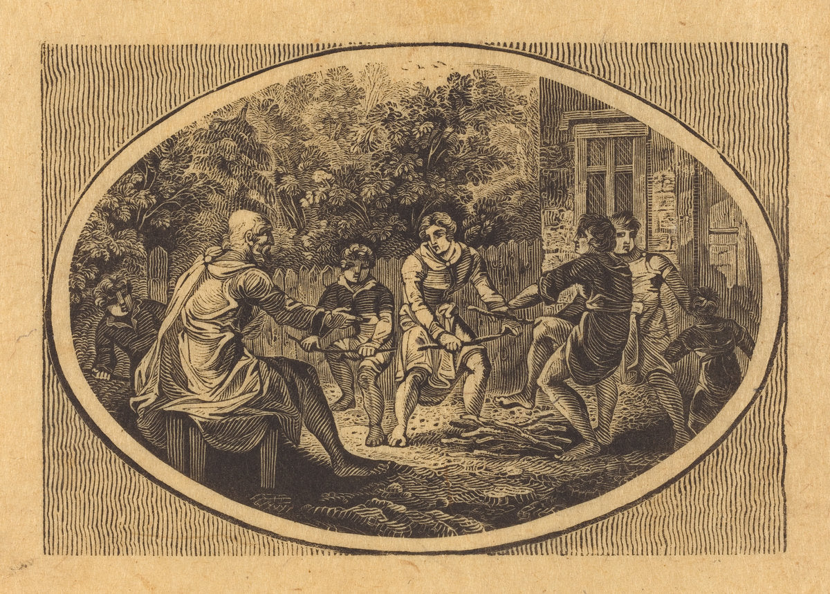 The Boasting Traveler by Thomas Bewick (British, 1753 - 1828), 16X12"(A3)Poster Print