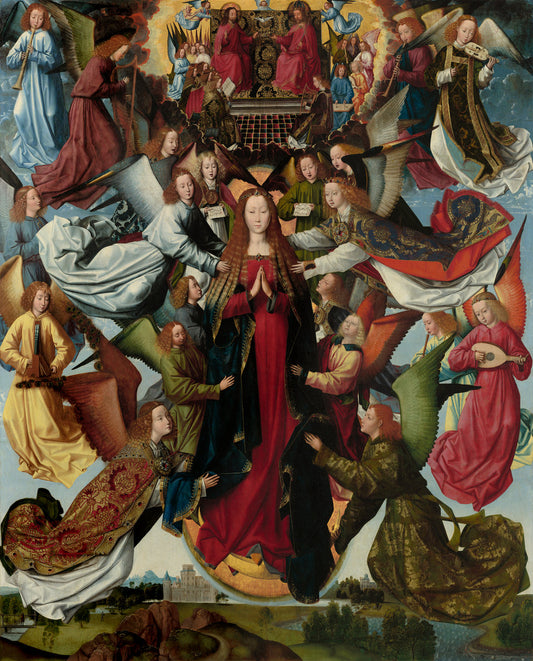 Mary, Queen of Heaven by Master of the Saint Lucy Legend (Netherlandish, active c. 1480 - c. 1510), 16X12"(A3)Poster Print