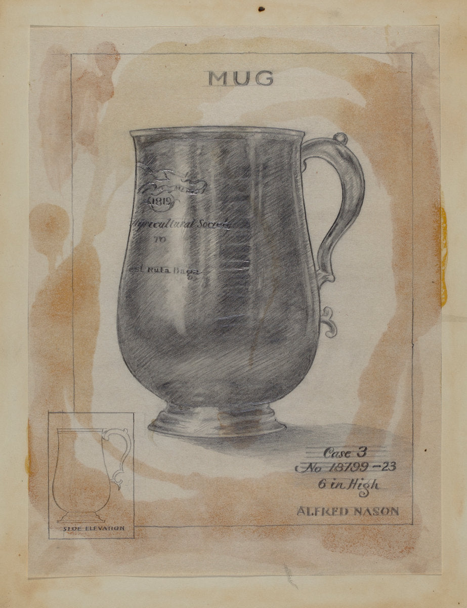Silver Mug by Alfred Nason (American, active c. 1935), 16X12"(A3)Poster Print