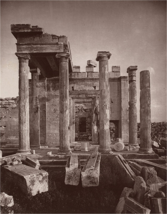 The Acropolis of Athens, plate 20 by William James Stillman (American, 1828 - 1901), 16X12"(A3)Poster Print