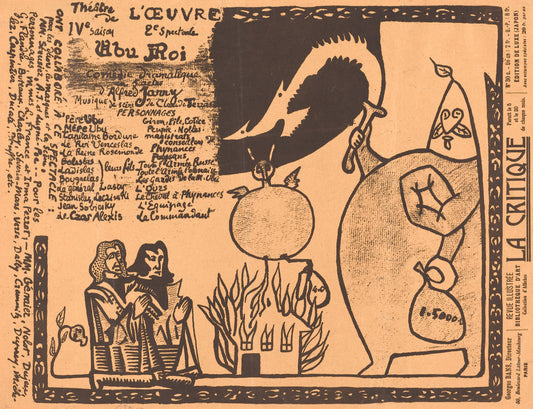 Ubu Roi by Alfred Jarry (French, 1873 - 1907), 16X12"(A3)Poster Print