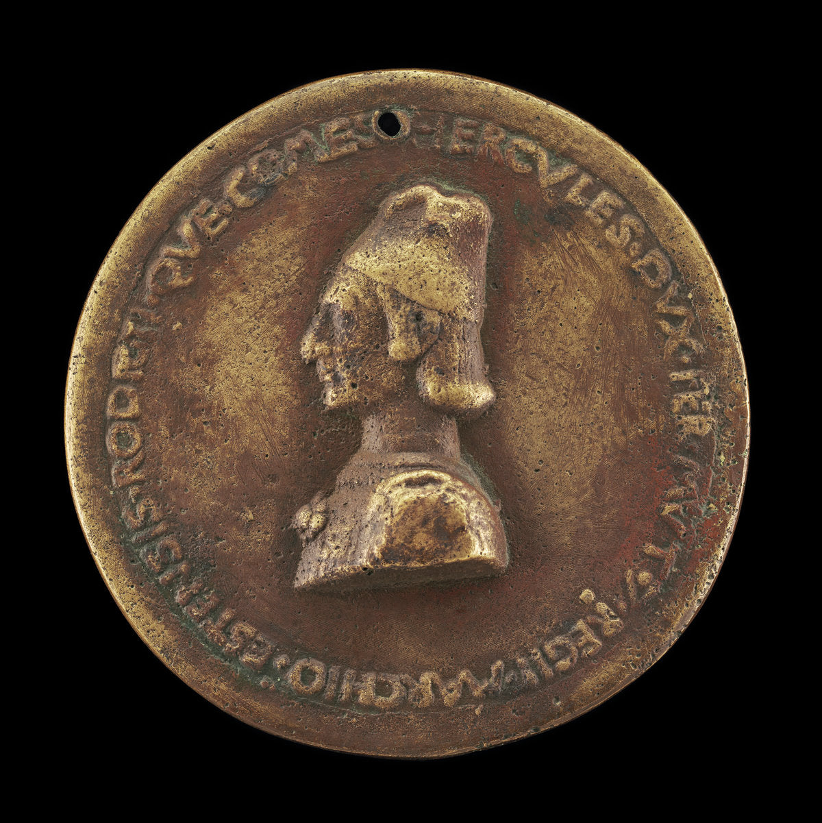 Ercole I d'Este, 1431-1505, Duke of Ferrara, Modena, and Reggio 1471 [obverse] by Baldassare d'Este (Ferrarese, 1432 - after 1506), 16X12"(A3)Poster Print