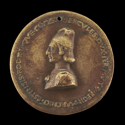 Ercole I d'Este, 1431-1505, Duke of Ferrara, Modena, and Reggio 1471 [obverse] by Baldassare d'Este (Ferrarese, 1432 - after 1506), 16X12"(A3)Poster Print