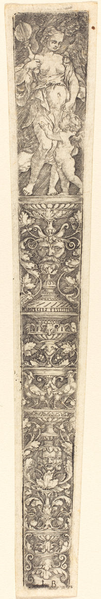 Sheath with Venus and Eros by Master IB (German, active c. 1523/1530), 16X12"(A3)Poster Print