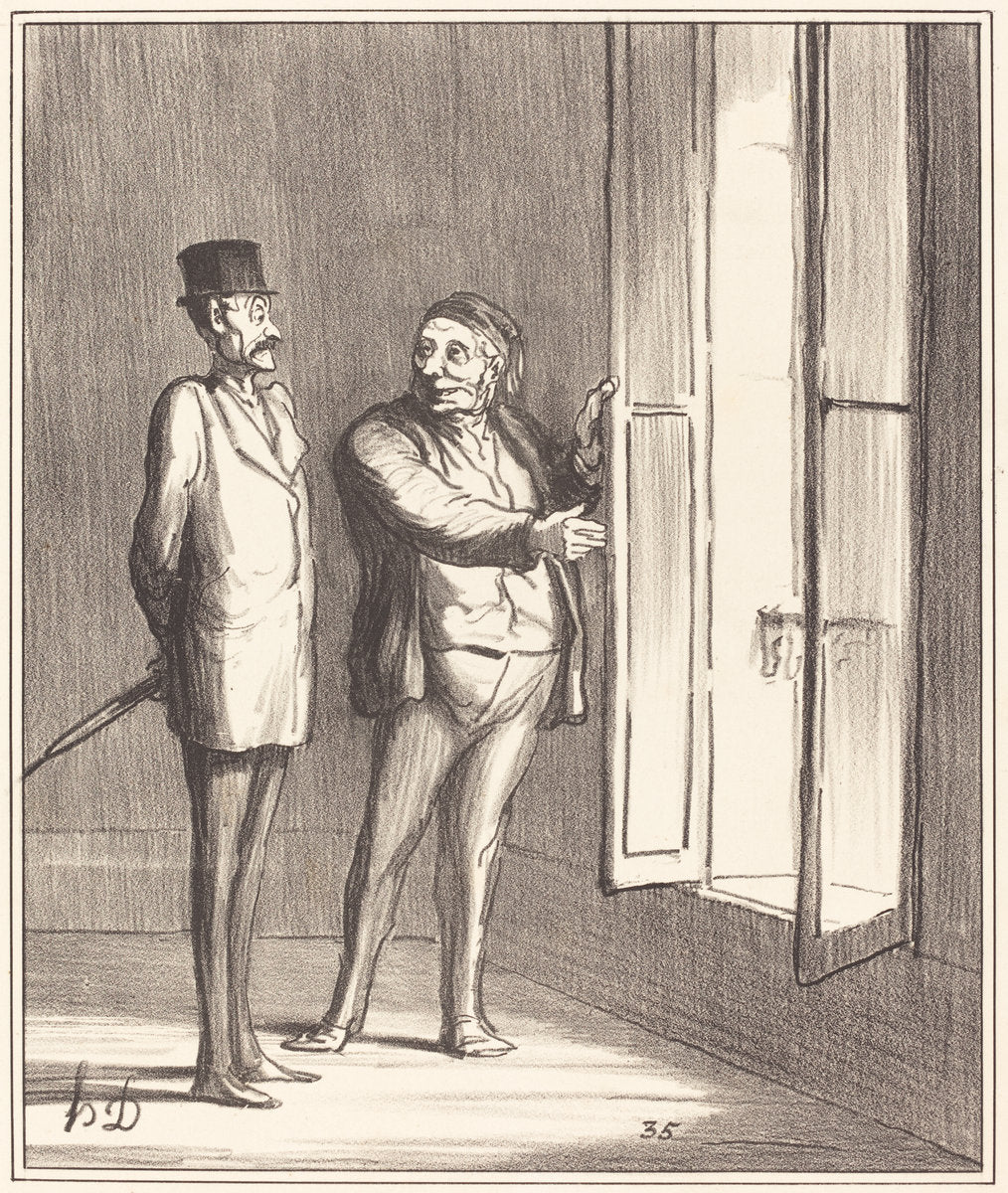 Monsieur sera très bien ici... by Honoré Daumier (French, 1808 - 1879), 16X12"(A3)Poster Print