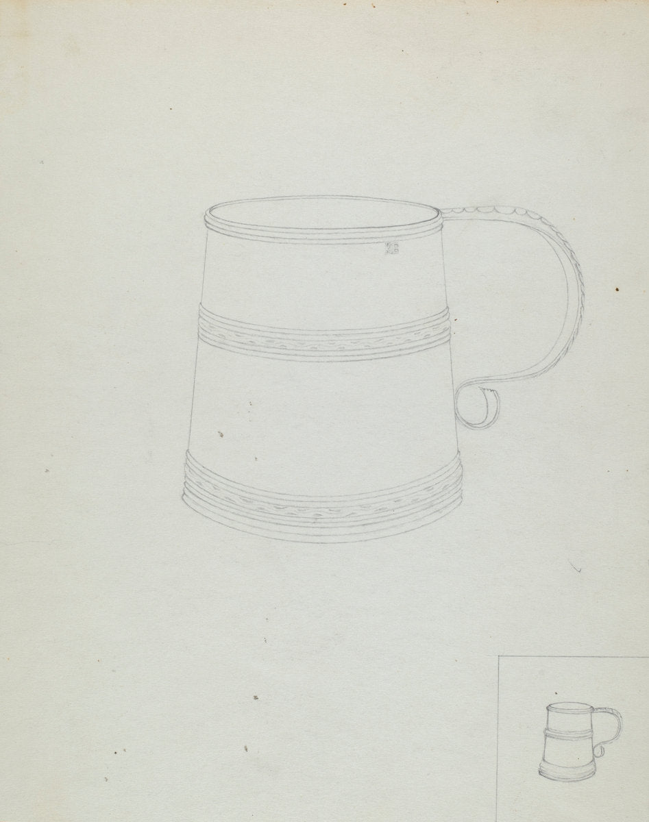 Mug by Charlotte Winter (American, active c. 1935), 16X12"(A3)Poster Print